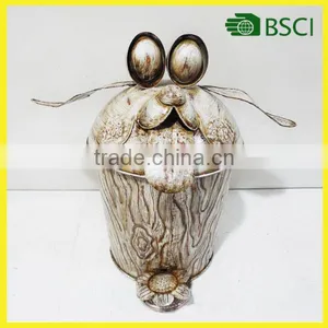 Wholesale Dog Cute Metal Decor Trash Can thumbnail-1