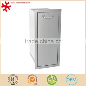 Kitchen Drawer Type Stainless Steel Waste Rubbish Bin Trash Cans thumbnail-1
