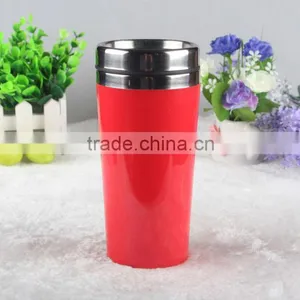 Promotional Red Stainless Steel Travel Mug thumbnail-2