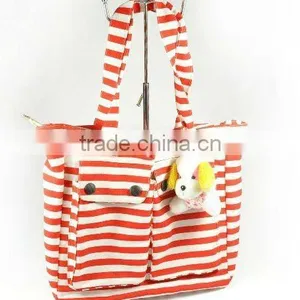 CANVAS WOMAN BEACH BAG thumbnail-1