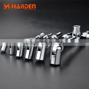 Chromed Polished Professional Double Socket Wrench 8X9mm thumbnail-4