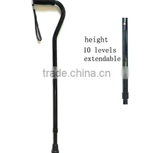 New Design Adjustable Aluminum Alloy Metal Folding Cane Walking Sticks Adjustable Height and Non Slip Rubber Base Walking Stick thumbnail-3