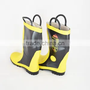 2016 Steel Toe Steel Mid Sole Vulcanized Rubber EN Approved Fire Boot thumbnail-3