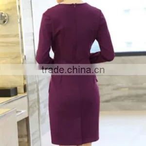 Anly Wholesale Lady Red Attractive Sexy Cotton Long Straight Skirt thumbnail-2