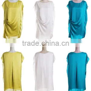 Wholesale Fancy Ladies Tops New Designs Plus Size Batwing Sleeves Fancy Ladies Tops Latest Design thumbnail-5