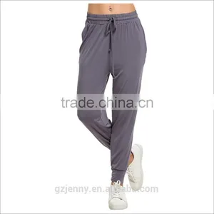 Wholesale Women's Jogger Pants Drawstring Thin Pure Color Womens Joggers Lounge Pants thumbnail-1
