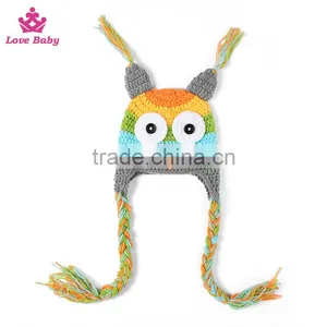 Baby Animal Owl Hat Pattern Photography Props Animal Photo Props for Newborns thumbnail-1