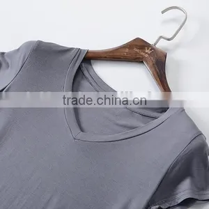 High Quality Promotional Custom Design Short Sleeve Cheap Plain Blank T-shirt Women thumbnail-5