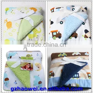 Wholesale Thickened Printed Fleeces Baby Blanket in Guangzhou thumbnail-2
