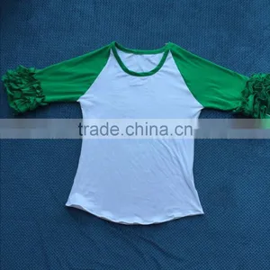 Hot Sale O-Neck Women T Shirt Raglan T Shirt For Women Made in China YW-00363 thumbnail-3