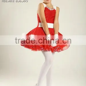 2014 New Design! Girls Dance Wear for Christmas-elegant Girls Dance Skirt thumbnail-1