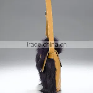 Fox Fur Tote Bag, Fox Fur Bag, Mink Fur Bag thumbnail-3