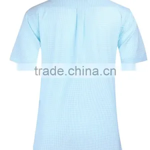 2017 Latest Design Seersucker Men's Short Sleeve Shirt thumbnail-3