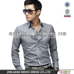 Men's Stylish Luxury Formal Casual Slim Fit Contrast Color Dress Shirts With Long Sleeves thumbnail-1