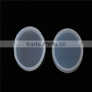 Silicone DIY Tools Resin Mold Oval White 35mm x 25mm thumbnail-1