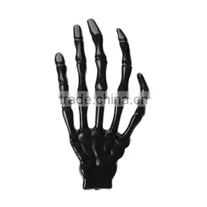 Black Plastic Embellishment Findings Skull Hand Halloween Ornaments thumbnail-1