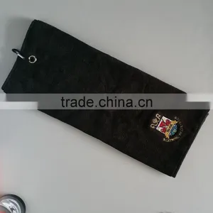 100% Cotton Customized Tri-fold Terry Velour Golf Towels thumbnail-2