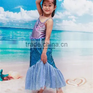 New Arrival Mermaid Dress for Girls Mermaid Costume Girls Dress Wholesale thumbnail-1