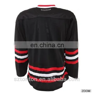 Custom Wholesale Sublimation Blank Ice Hockey Jerseys thumbnail-2