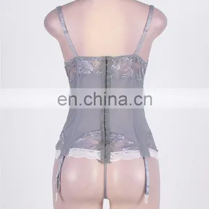 Fashionable Mature Women Plus Size Garter Belt Lingerie thumbnail-6