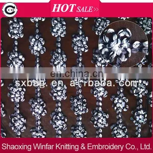 Rope White Polyester Lace Embroidery Fabric for Lady Dress Garment thumbnail-1