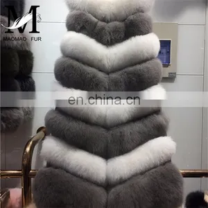 2015 Top Grade 100% Real Fox Fur Vest Natural Fur Vests Fox Fur Waistcoat thumbnail-6