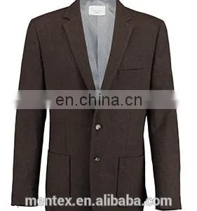 Men's Brwon Slim Fit Cutting Blazer 2016 thumbnail-1