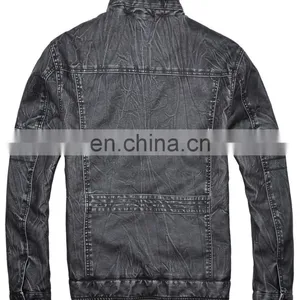 Lastest Mens Spring Thin Diamond Quilted Stylish Bomber Jacket Leather thumbnail-3
