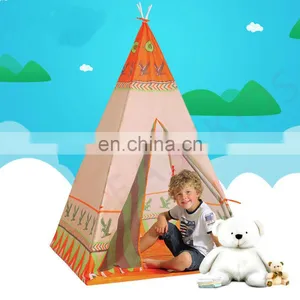 Indoor Outdoor Safety Children Game Playhouse Tepee Tent for Kids Play thumbnail-2