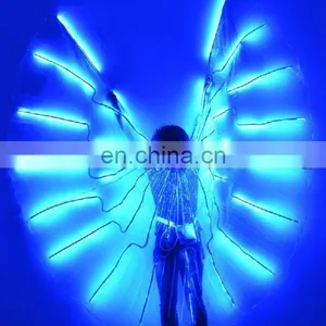 Led Dance Costume RGB Colorful Led Belly Dance Wings thumbnail-5