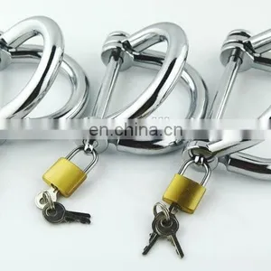 Electronic Handcuff, Metal Stainless Steel Handcuff for Adult Couple Fun Game Product thumbnail-1