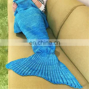 Manufactory Walmart Textile Stock Wholesale Mermaid Tail Blankets Warm Winter Blanket thumbnail-3