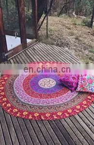 Indian Round Mandala Wall Hanging Throw Beach Sheet Towel Gypsy Yoga Tapestry thumbnail-1