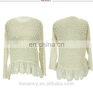 Autumn Long Sleeve Latest Woolen Sweater Designs for Ladies thumbnail-1
