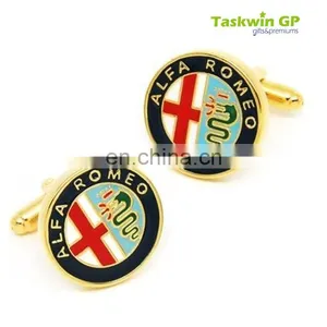 Bespoke Logo Cufflink Custom Men Cufflink/metal Cufflinks With Embossed Logo thumbnail-2