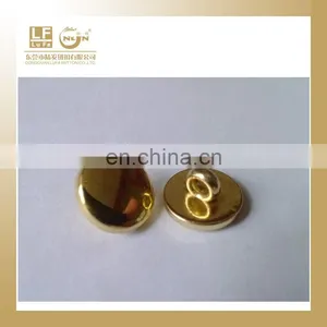 High Quality Gold Metal Sewing Button in Hang Plating thumbnail-1
