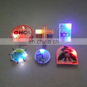 Best Customized Advertising Personalise Led Flashing Badge Buttons thumbnail-4