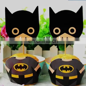 Birthday Party Paper Cake Decorations Cupcake Wrappers thumbnail-3