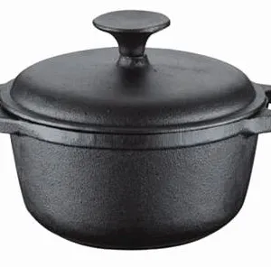 Hiseph Cast Iron Ducth Oven Casserole With Lid and Handle HS-132 thumbnail-1