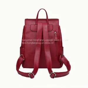 European and American Fashion Backpack Spring and Summer New Women's Bag Crocodile-print Leather Shoulder Bag thumbnail-2