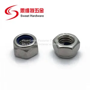 304 Stainless Steel DIN985 Nylon Insert Lock Nut Factory Price thumbnail-3