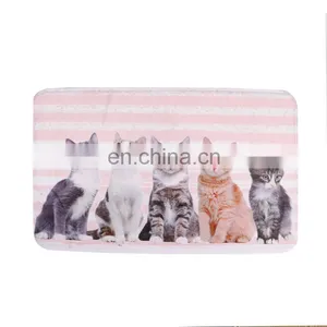 High Quality Cute Pattern Durable Anti Slip Regular Shape Household Rectangle Pet Mat thumbnail-1
