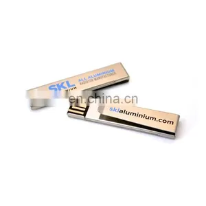 Customized LOGO Promotion Gift Paper Clip Metal Stick USB Flash Drive Money Clip thumbnail-2