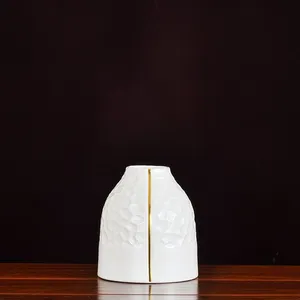 European Simple Light Luxury Large White Ceramic Plant Vase For Home TV Bench Decor thumbnail-1