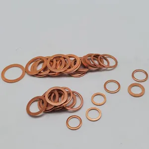 High Quality Chinese Stamping Parts 10*14*1 Metal Fittings Hardware Fasteners Ring Washers Flat Copper Ring Washers Washer thumbnail-3