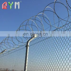 Prison Airport Chain Link Fence With Barbed Wire on Top thumbnail-2