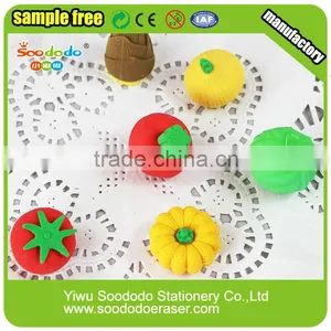 SOODODO Promotional 3D Vegetable Shaped Pencil Eraser thumbnail-1