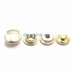 12mm Round Brass Metal Snap Button Push Button for Clothes thumbnail-1