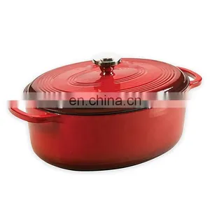 Signature Round 7.25QT Enameled 26cm Cast Iron Dutch Oven thumbnail-5