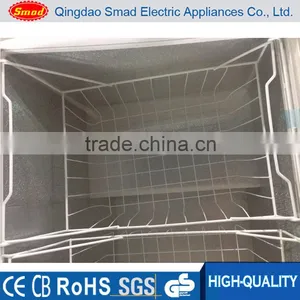 Top Open Sliding Glass Door Chest Freezer With Two Compartments thumbnail-5